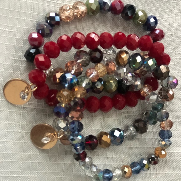 Brand New Handmade 4pc Stretch Bracelet - Picture 2 of 3